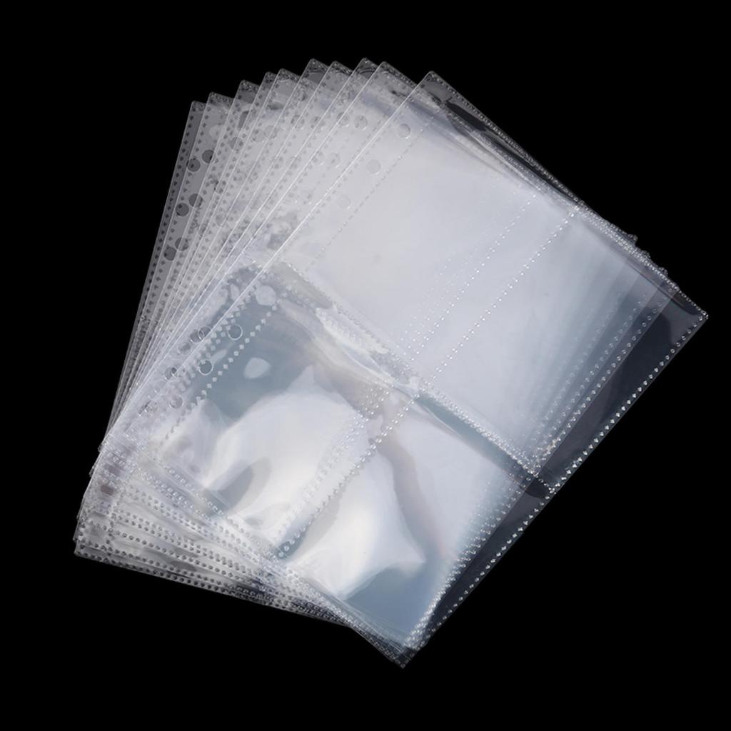 10pcs 4 Grids Photo Album Inner Pages A5 Kpop Binder Photocard Holder Photo Card Loose Leaf Idol Card Collect Book Refill Page