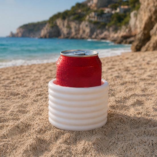 Beach Sand Cup Holder, Insertable Drink Stand with Spike, Heavy Duty Bottle Stabilizer for Outdoor, Anti Fall Beverage Holder for Party