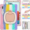 For Samsung Tab S10 FE 10.9 S7 S8 Plus S9 Ultra SM-X920 X820 X520 Heavy Duty Rugged Tablet Case Pull Ring Stand Shockproof Funda