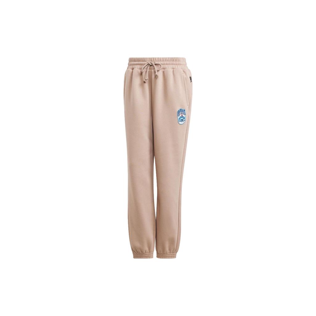 Adidas Originals Holiday Sweat Joggers Breathable Knit Women Bottoms Pink Brown IT1744