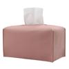 Korean Leather Tissue Box: Square Pull-Out Design for Home & Hotel Decor
