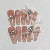 Pure Hand-wearing Nails Gentle Temperament Style Flash K9 Diamond Fake Nail Art Patch Finished Product