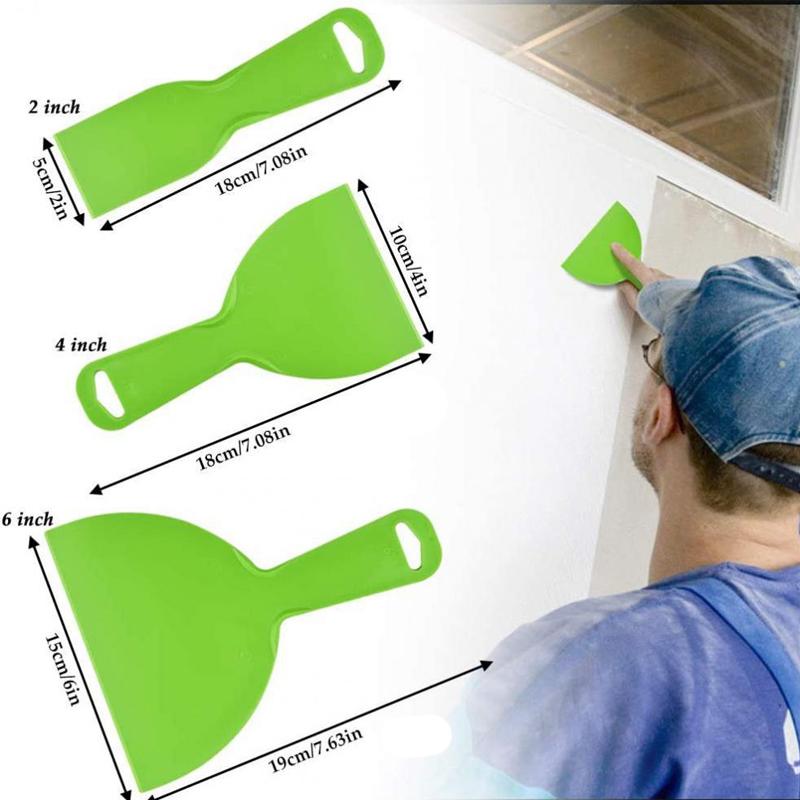 

5 шт. Пластиковые скребки 45-градусный дизайн Инструмент для скребка для очистки настенной краски обоев 2 дюйма 4 дюйма 6 дюймов