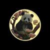 Tourist attractions, national treasures, panda souvenirs, playing with coins, commemorative medals, gold and silver coins, giant panda coins