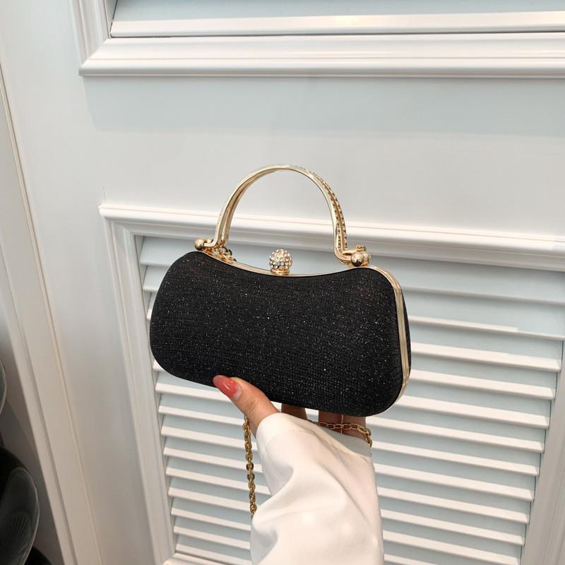 Autumn New Style Evening Party Clutch Gentle Ladylike High-end Light Luxury Niche Evening Dress Bag Single Shoulder Bag Women