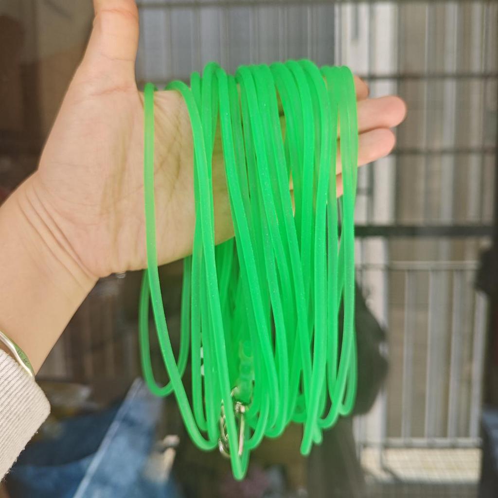 1PC Rubber Solid Slip Rope, Tensile and Elastic Rod Guard Rope, Fish Slide Rope, Fishing Gear, 5M  15M  20M