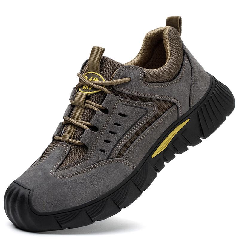 Huizumei Men s Low-Cut Steel Toe Safety Shoes 41