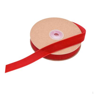 Velvet Ribbon Decorative Fashion Florist Single Face Roll for Gift