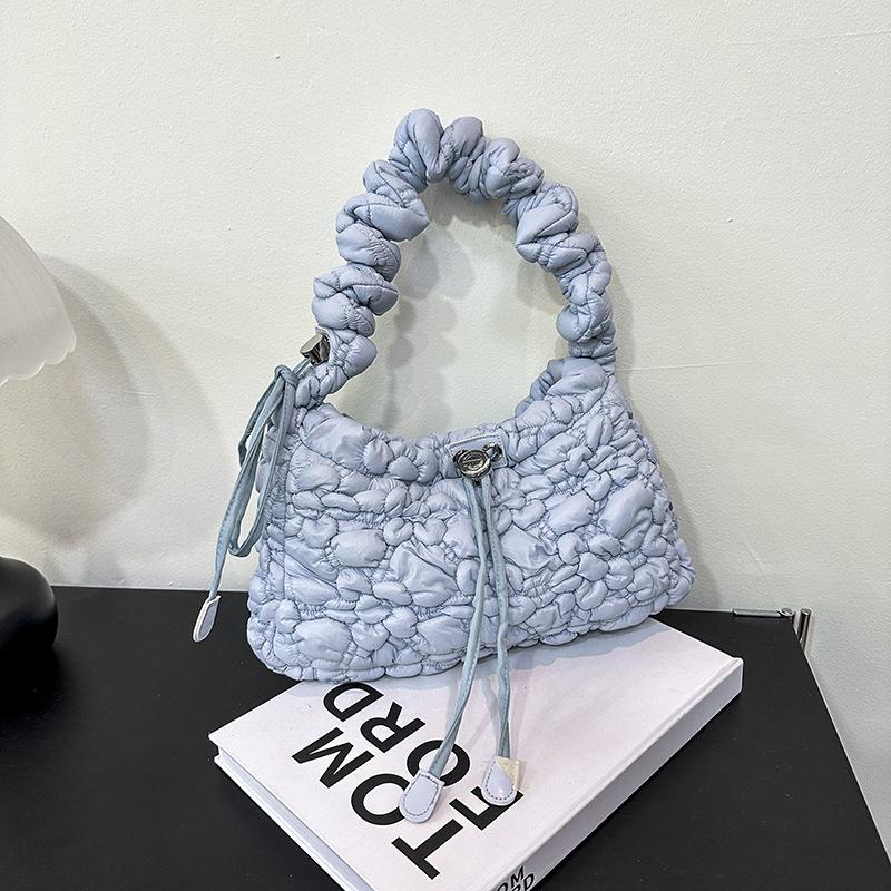 New Bubble Pleated Bag Women's New Foreign Style Underarm Bag Personalized Commuting Shoulder Messenger Bag