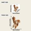Cartoon Painted 3D Realistic Squirrel Car Fuel Tank Beautification Decoration Sticker