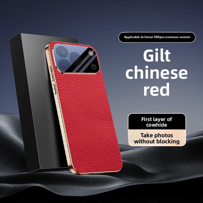 For Huawei Honor 600 Pro Case Luxury Lichee Leather Skin Protective Back Cover Case For Huawei Honor 600 600Pro Phone Shell