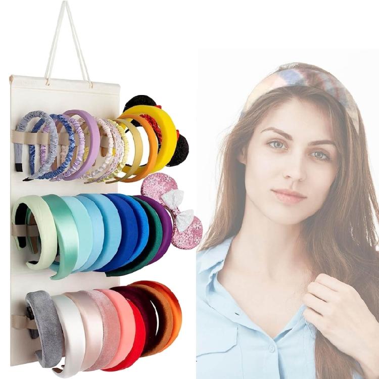 Multi Functional Felt Headbands Organizer Hairclips Display Stand for Women Girl
