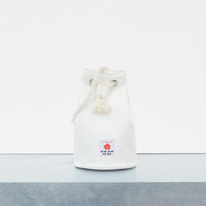 String Bucket Bag_Ivory