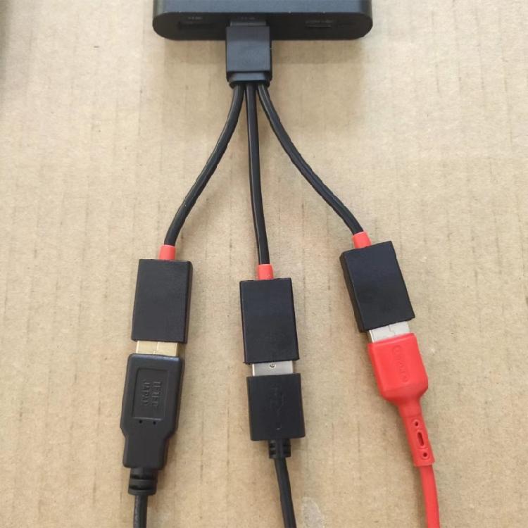 USB Male to 3 USB Female Extension Cord Converter Power Split Adapter