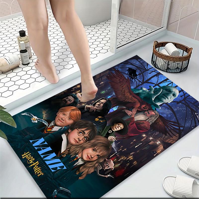 Custom Name Green Serpent Magic Carpet Rug Customizable Soft Washable Anti-Slip Home Living Room Sofa Mats Personalized Rug. 090939