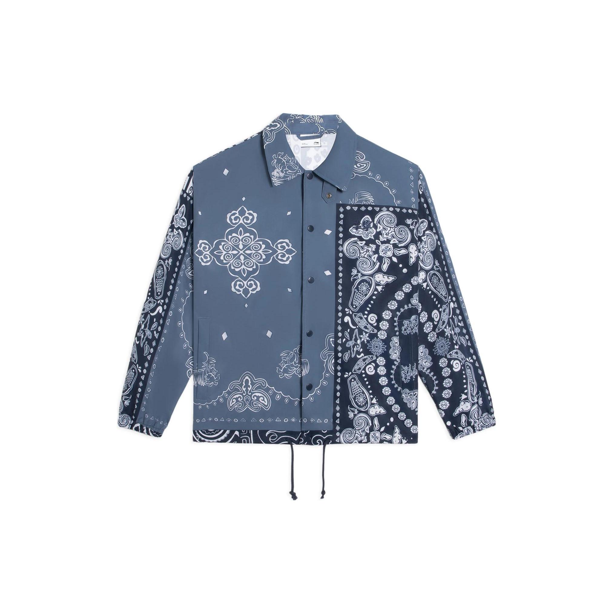Li-Ning Paisley Graphic Jacket  Indigo Blue  Men s AFDS775-5 XL