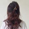 Korean Fashionforward Hair Claw Clip With Eyecatching Watercolor Tortoiseshell And Elegant Lines