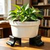 3 Pezzi Rialzi per Vasi da Fiori Stampa 3D Supporto per Fiori Compatto Antiscivolo Piedini Rialzati per Vasi da Fiori Ornamenti Durevoli per la Ventilazione per Giardino