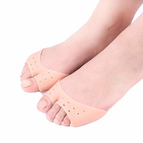 

BigMe Silicone Gel Toe Pads for Metatarsal Support - Gel Toe Caps with Forefoot Cushioning - Calluses and Blisters for Toe Spikes (2-Pack)