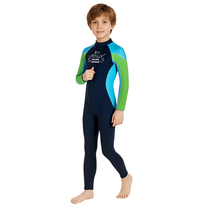 Kids 2.5mm Neoprene Wetsuit Full Body Long Sleeve Snorkeling Surfing Swimming Warmth Protection