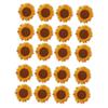 20pcs Yellow Sunflower Pattern Sunflower Embroidered Patch Sew On Patch  Clothes Decoration