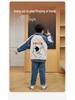 Cute Cartoon Boys' Coral Fleece Pajamas - Cozy Winter Flannel Sleepwear for Kids