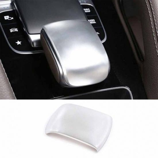 Central Console Gear Shift Matte Silver Fit For Benz GLE GLS -22 Knob Cover