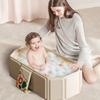 Baby Bathtub for Infants To Toddlers with Drain Outlet Baby Bath Tub Infant Tub Shower Basin