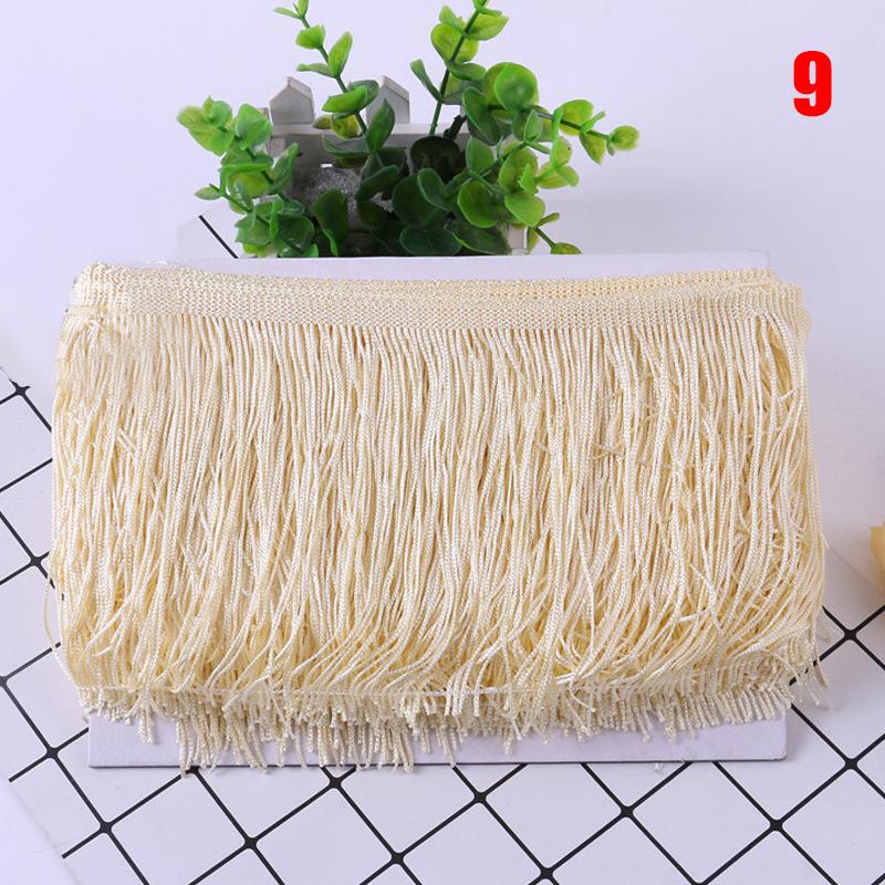 10 metrů latinská třásňová krajka makramé 15cm krajková ozdoba třáseň rayon DIY samba taneční šaty jevištní oděv šicí doplněk