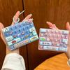 26 Keys Layout Mechanical Keycap Clicker Cute Cartoon Backpack Key Chain Pendant  Students