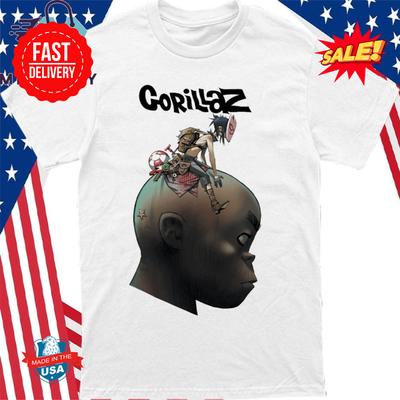Gorillaz Plastic Beach T Shirt S-5XL
