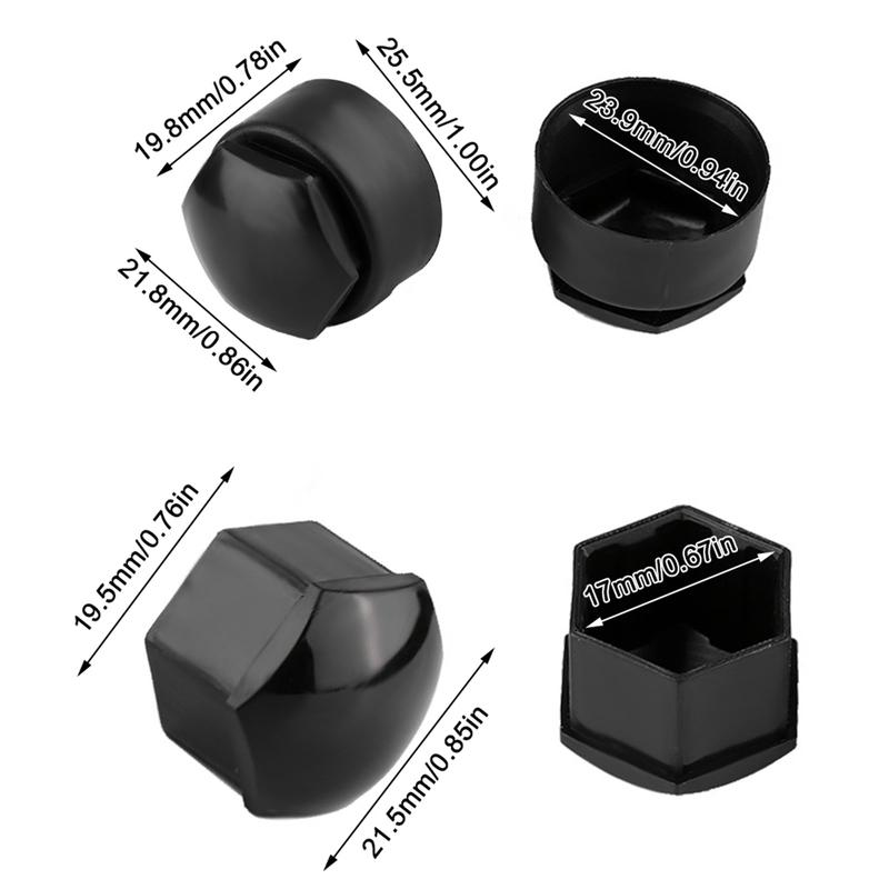 20pcs 17mm Wheel Nut Rim Cover Car Wheel Auto Hub Screw Protection Anti-theft Dust Cover Cap for Car Accessories