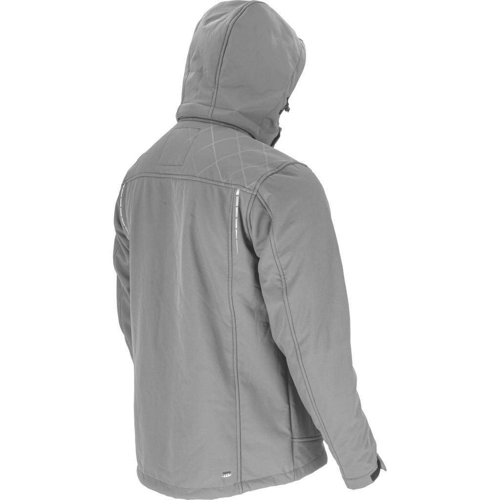 Softshell Jacket With Hood, Insulated, Gray, "", Ce, Lahti