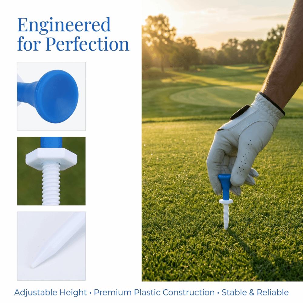 5pcs Plastic Material Golf Training Accessories Adjustable Design Golf Tees Carrier  Golf Training