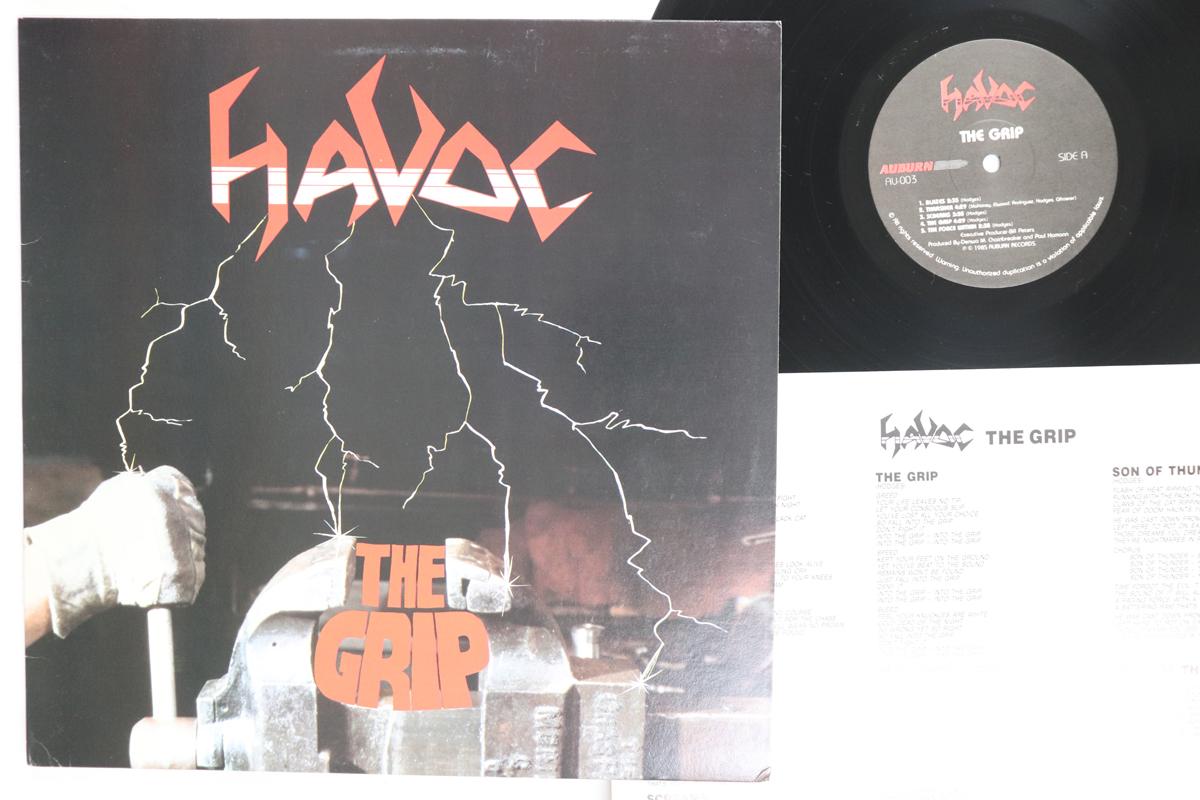 

LP Record HAVOC Grip AU003 AUBURN 1985 US Metal Used