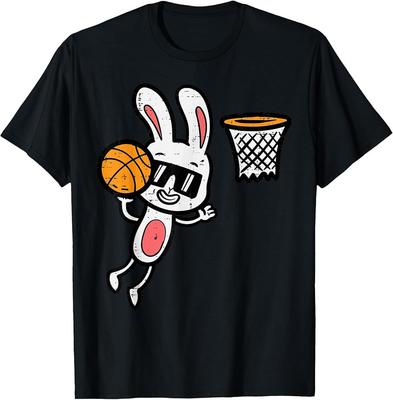 Easter Bunny Basketball Dunk Sports T-Shirt X16