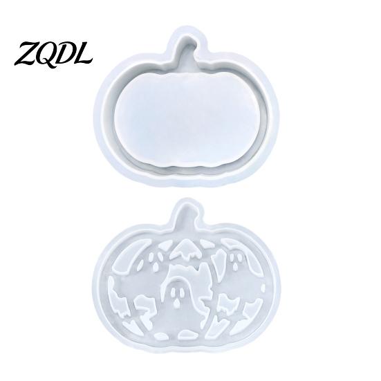 DIY Pumpkin Box Mold 1 Set Halloween Lampshade Silicone Mold, Hollow Ambient Gypsum Cement Epoxy Resin Casting for Crafts