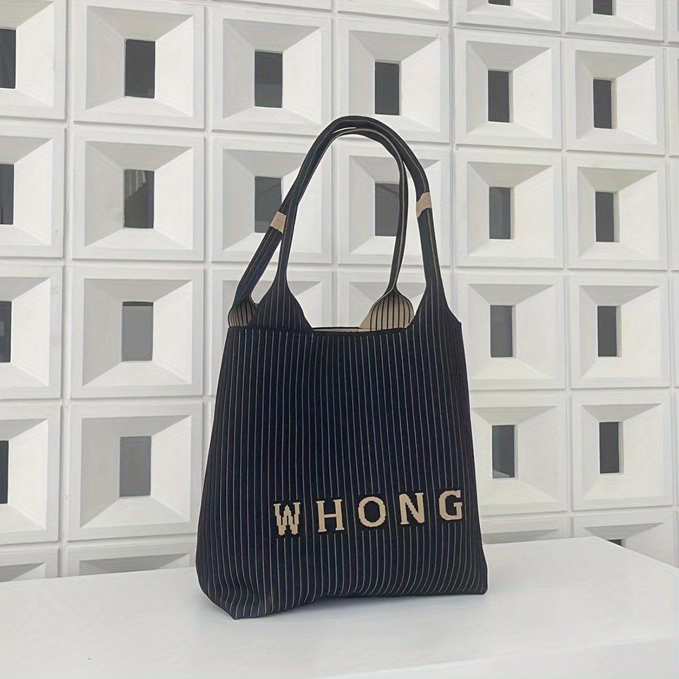 

Летняя вязаная женская сумка через плечо, пляжная сумка, большая вместимость, большая сумка чёрный