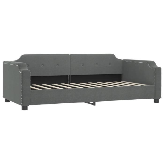 VidaXL Daybed Dark Grey 90x200 Cm Fabric 354206