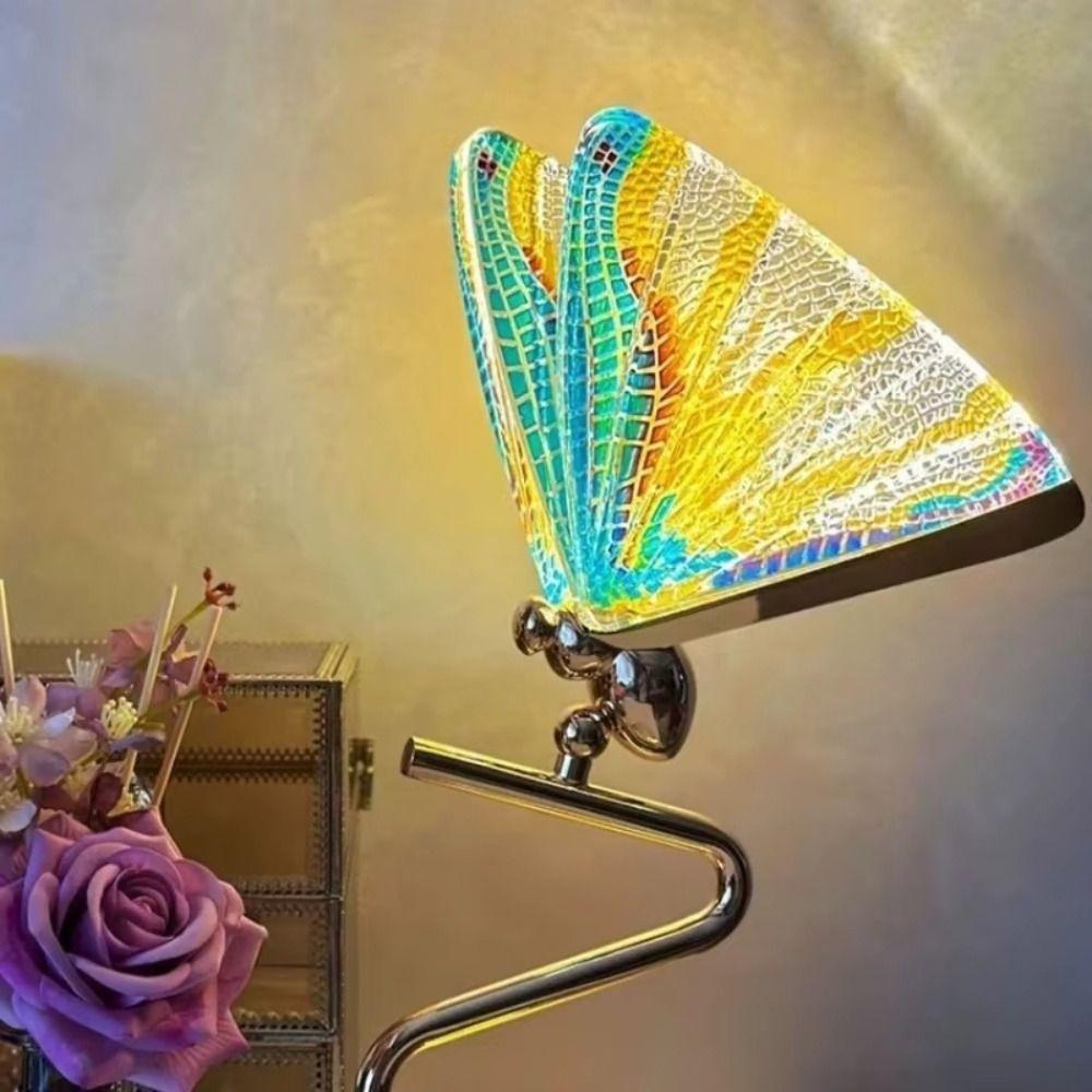 Modern Design Butterfly Table Lamp Nordic Style Luxury Light Bedside Lamp Enamel Finish LED Technology Lighting Fixtures