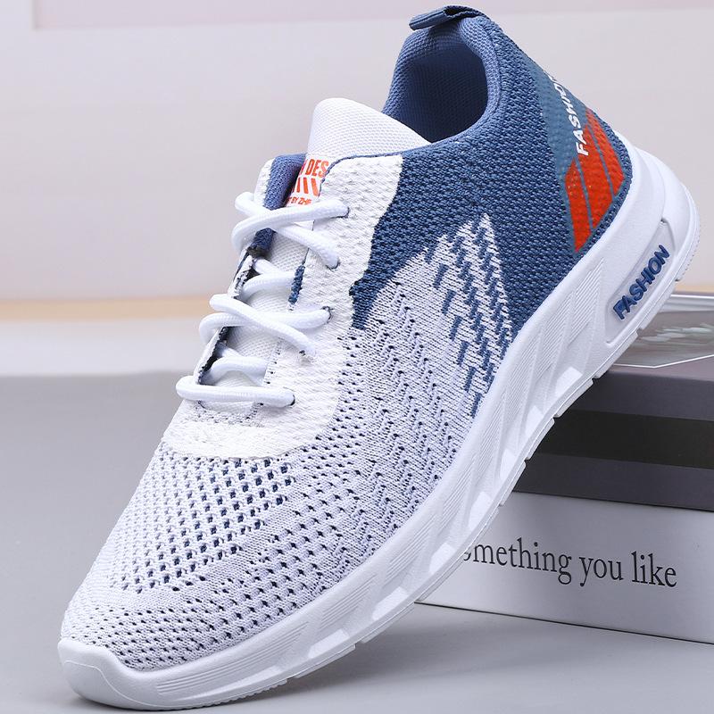 Men's shoes new autumn breathable fly-woven mesh mesh shoes casual versatile youth running sports shoes
