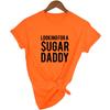 Looking For A Daddy Letters Print Women Tshirt Funny Short Sleeve Summer Tees Harajuku Female