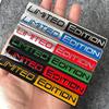 Autocollants de Voiture Édition Limitée Logo 3D Aluminium Badge de Moto Garde-boue Latéral de Voiture Coffre Arrière Emblème Autocollant