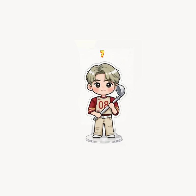 1pc Kpop Stray Kids Member 6cm Stand Cute Kawaii Chef Kitchen Utensils Chibi Figure Desktop Decoration Sign, SKZ Merch STAY Fans Collection Gift