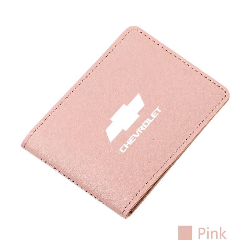 gpefa5 1Pc Car Driver License Cover Anti-Fur Credit Card Holder For Chevrolet Camaro Equinox Traverse Montana Silverado Malibu SS decal