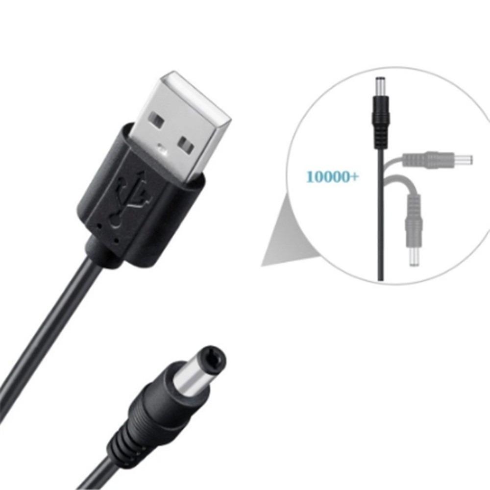 DC Connector USB To DC Cable 8 Tips Selectable Connector Tips 5V Charging Cord Electronic Devices