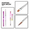 Nail Salon Pen Brushes for Painting Nail Art 2Pcs Pack