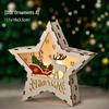 Luminous Handmade Wooden Christmas Tree Ornament Pendant Decor Gift.