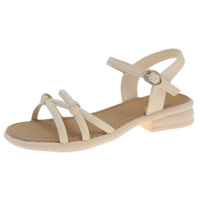 Lässiger Stil Quadratwurzel Zehensandalen Damen 2025 neu Sommer Französisch Ein-Wort-Riemen mit Rock Feenstil Strandschuhe