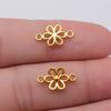 Connettori Fiore a Lavoro Aperto Gancio per Ciondolo Colore Bronzo Antico Creazione Gioielli Accessori Fatti a Mano Connettori per Ciondoli